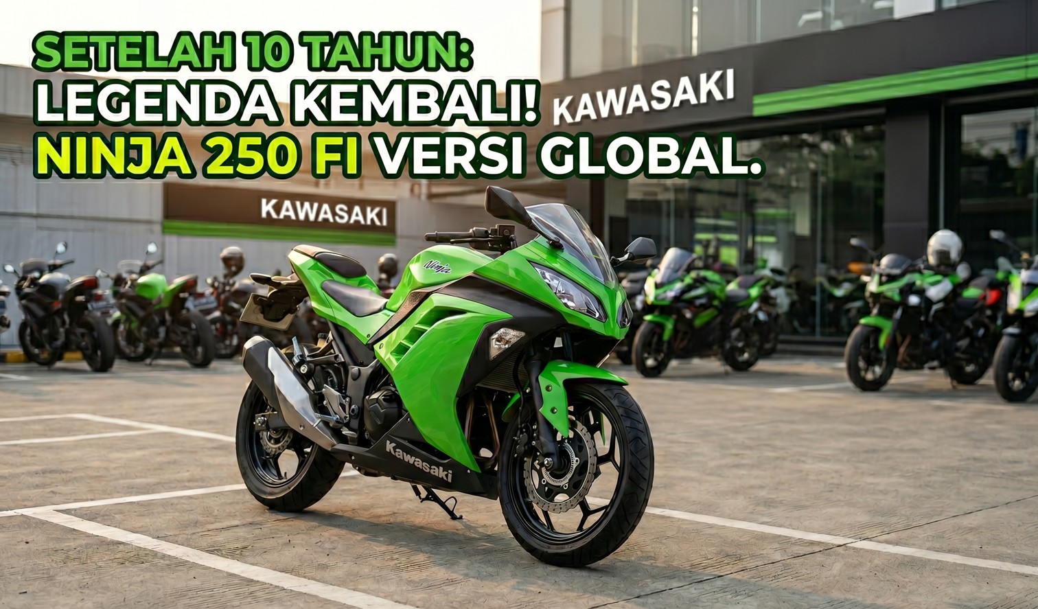 Setelah Hampir 10 Tahun Menghilang, Kawasaki Kembalikan 'Ninja 250 FI' Versi Global