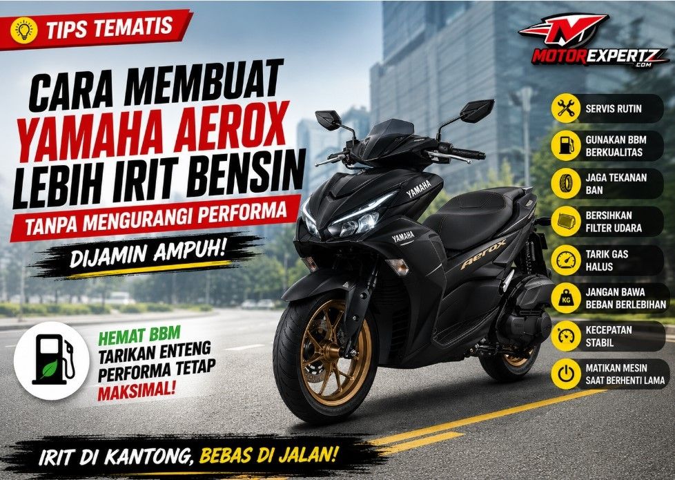 Cara Membuat Yamaha Aerox Lebih Irit Bensin Tanpa Mengurangi Performa, Dijamin Ampuh
