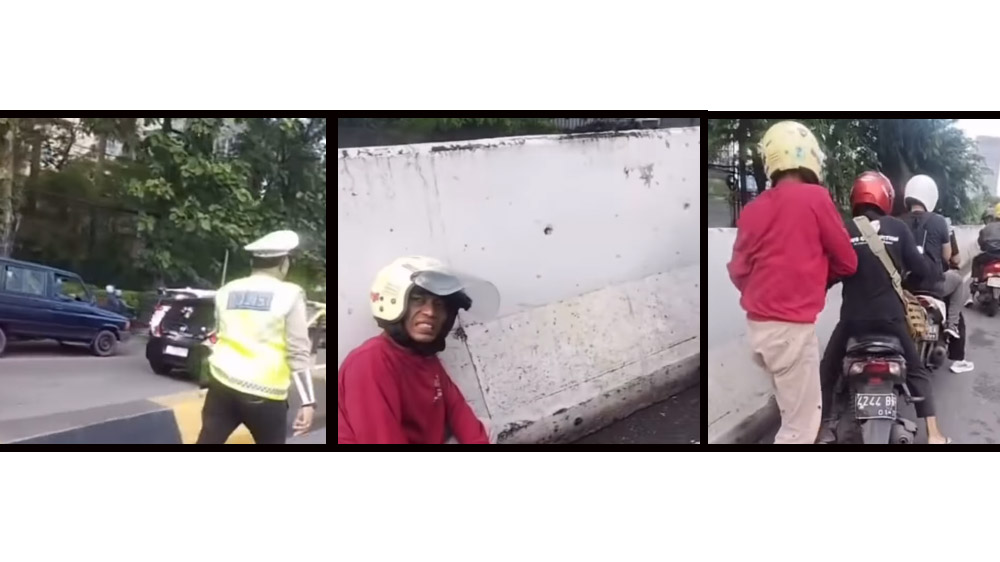 Takut dengan Polisi Usai Dicepu Ojol, Penumpang Ini Milih Kabur dengan Motor