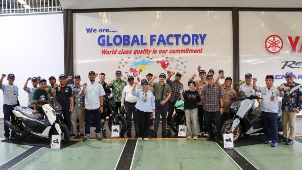 Motor Yamaha Buatan Indonesia Tembus 40 Negara, Ini Rahasia di Balik Proses Produksinya