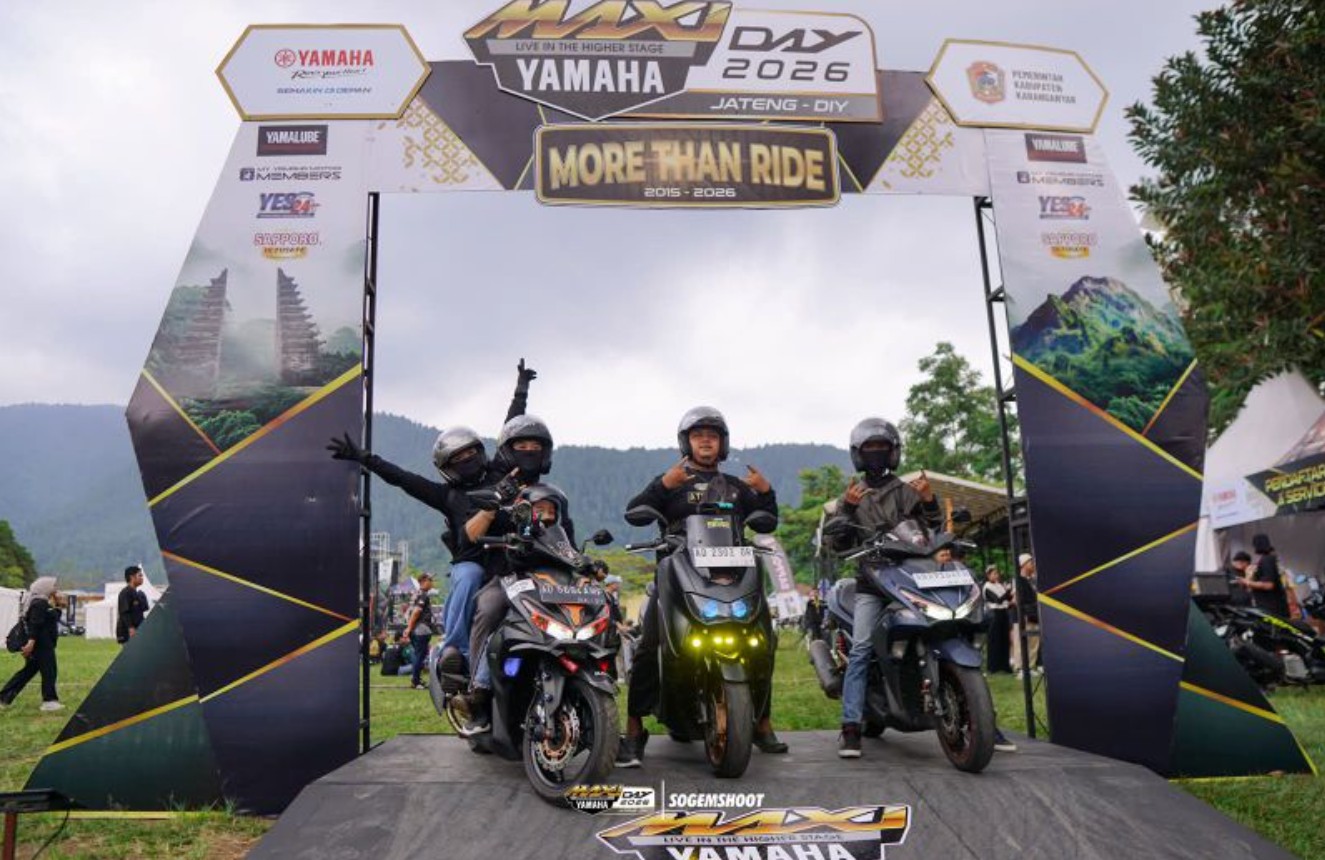 Semangat Membara, Biker 73 Tahun Asal Yogyakarta Ramaikan Keseruan MAXI Yamaha Day 2026