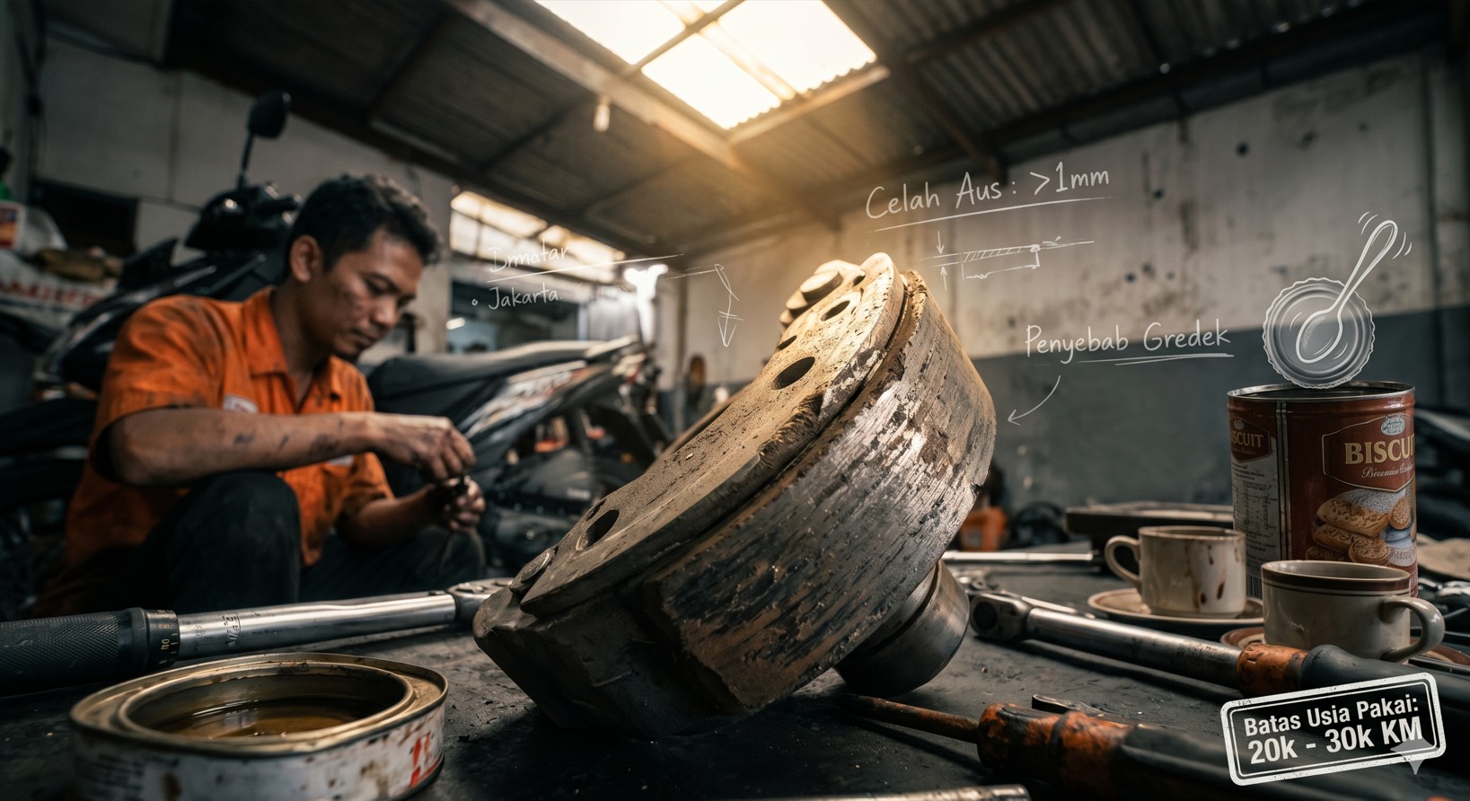 Jangan Tunggu Gredek Makin Parah, Kampas Ganda Motor Matic Punya Batas Usia Pakai