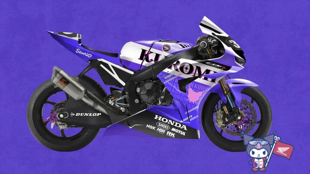 Honda Fireblade dengan Livery Kuromi Siap Mengaspal di Suzuka 8 Hours 2026