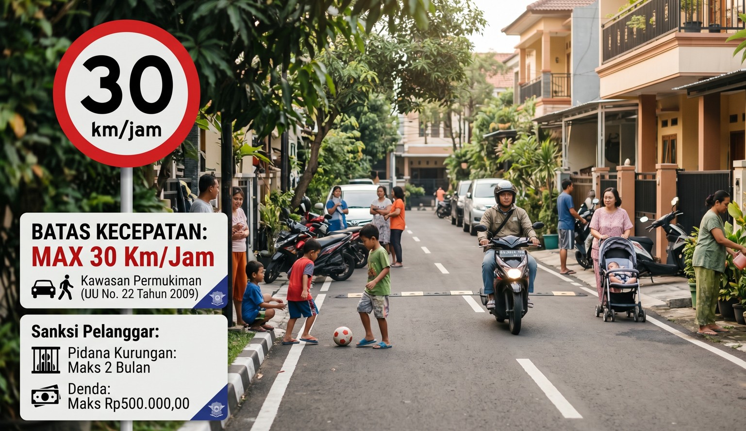 Sudah Tahu Belum? Segini Batas Kecepatan Maksimal di Area Permukiman Menurut Aturan Polri