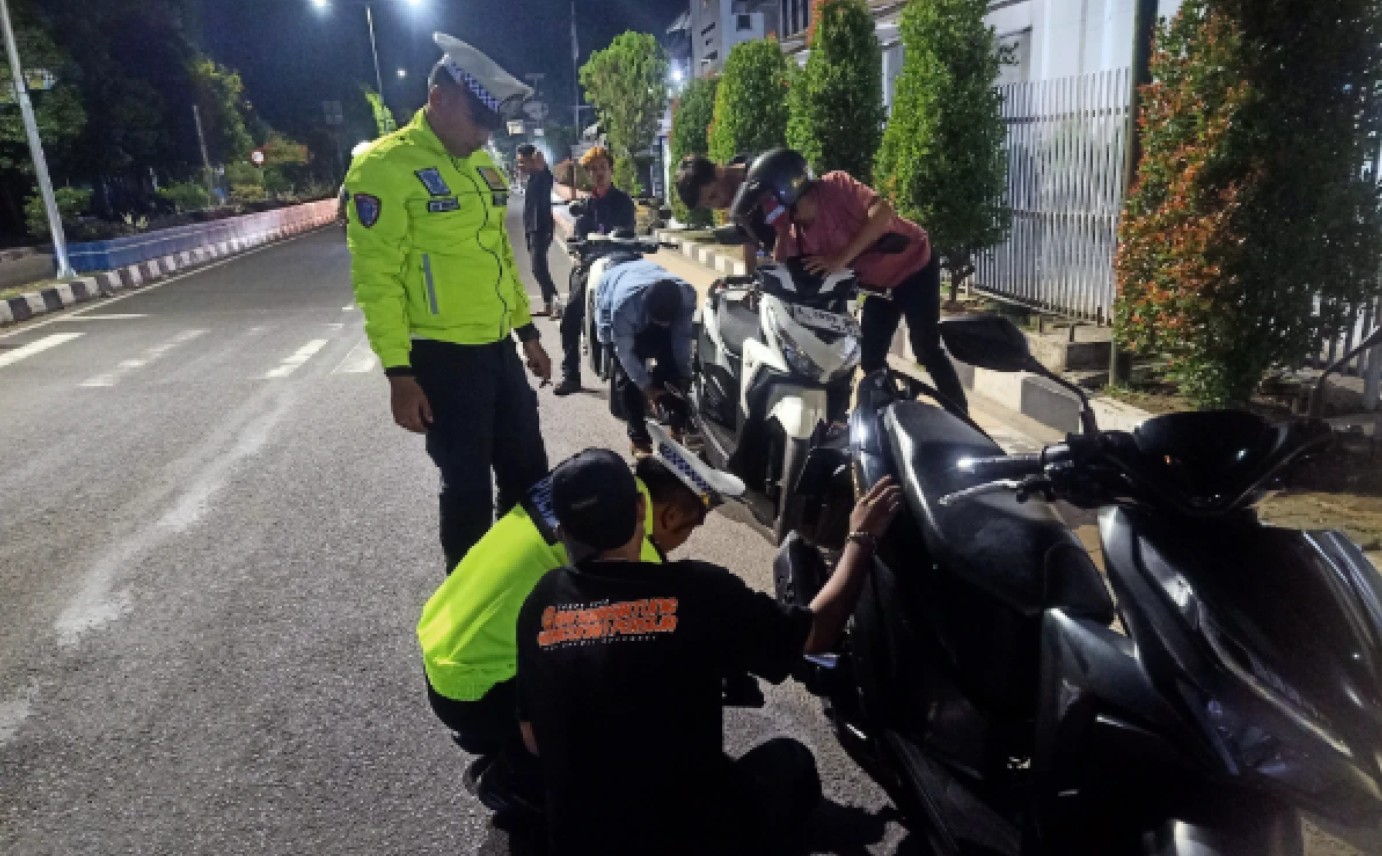 Ganggu Kenyamanan Pasien RSUD, Satlantas Polres Lebak Tertibkan Knalpot Tidak Sesuai Spesifikasi