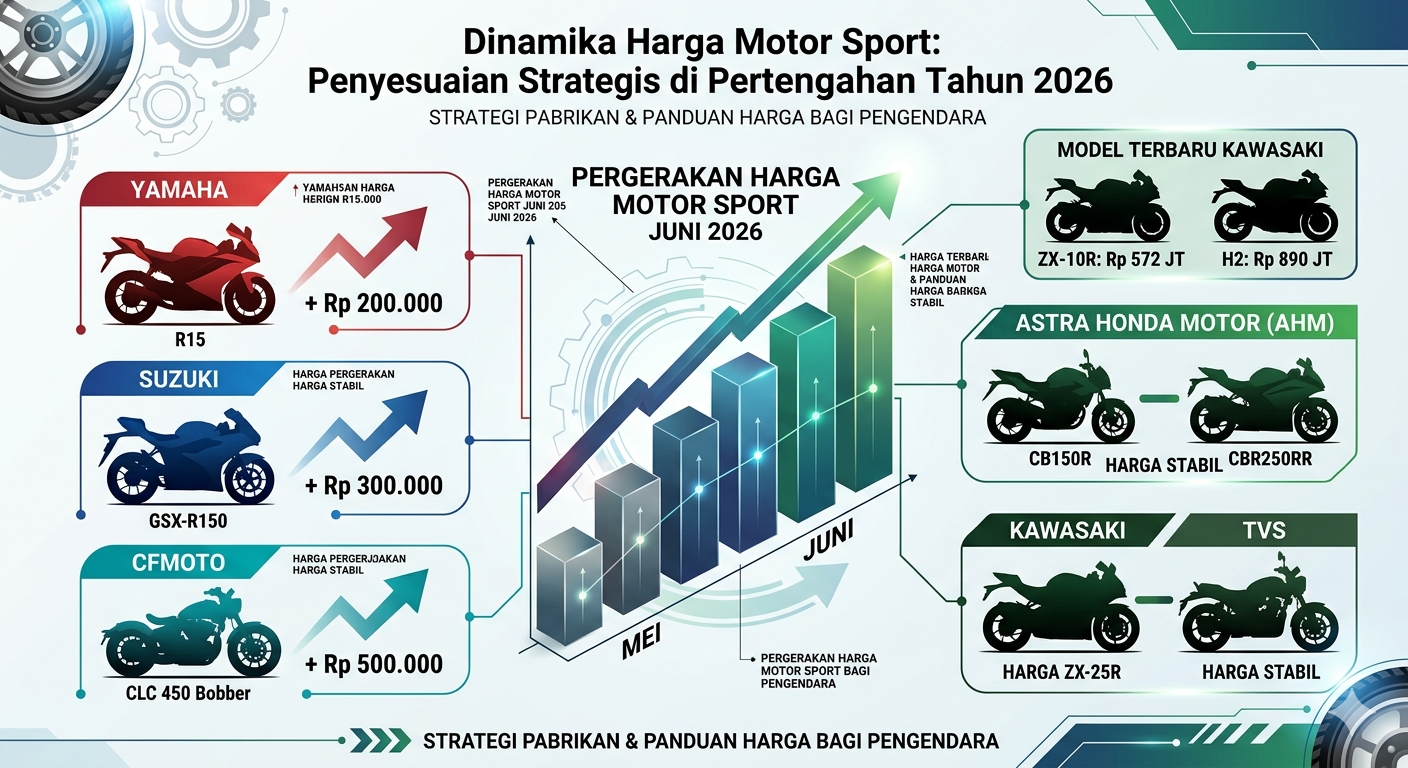 Mengintip Perubahan Harga Motor Sport di Awal Juni 2026, Apakah Merek Incaran Kamu Naik?