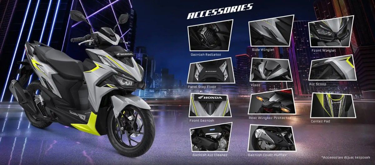 Biar Makin Ganteng, Ini Deretan Aksesori Resmi New Honda Vario Evo 160