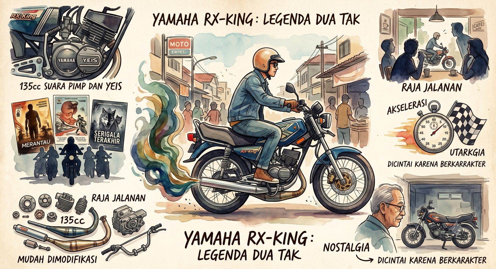 Yamaha RX-King adalah Kenangan Masa Muda yang Datang dalam Bentuk Suara Knalpot