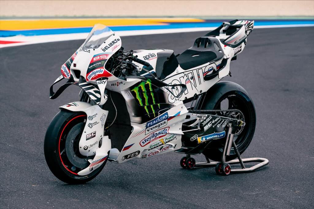 Ini Dia Livery Khusus Aprilia di MotoGP San Marino 2026, Rayakan 80 Tahun Vespa