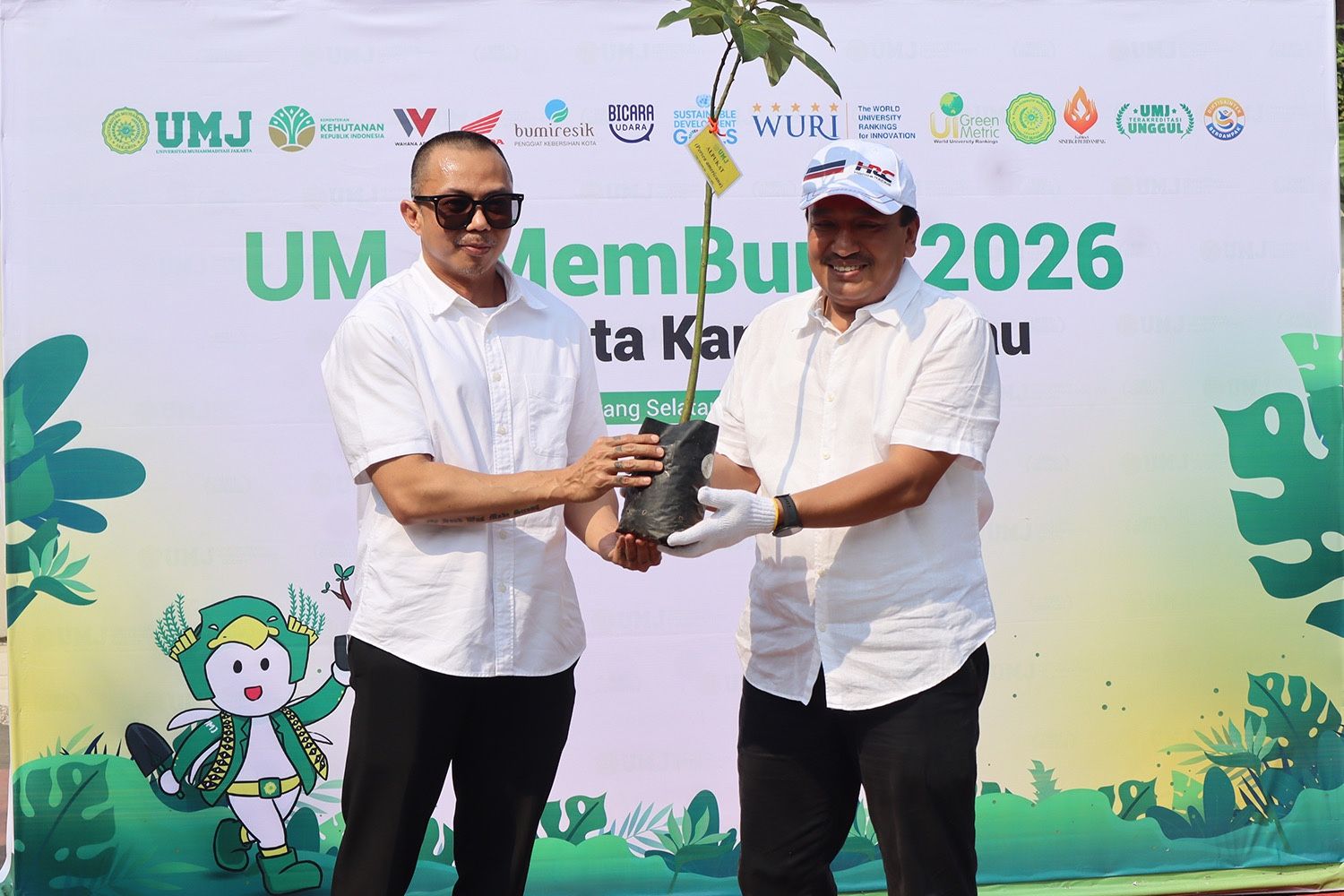 Wahana Honda Tanam 650 Bibit Pohon di UMJ, Ajak Mahasiswa Peduli Kualitas Udara