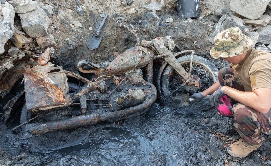 DKW NZ 350-1, Motor Militer Jerman Era Perang Dunia II Ditemukan di Sungai Danube! Begini Wujudnya