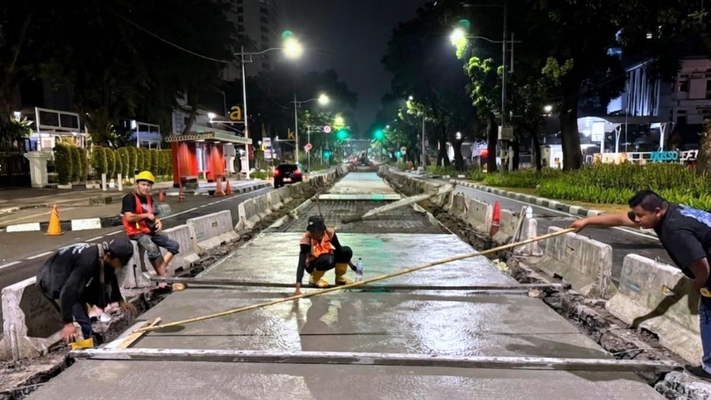Ada Perbaikan Jalan di Kebon Sirih, Arus Lalu Lintas Berpotensi Alami Kemacetan