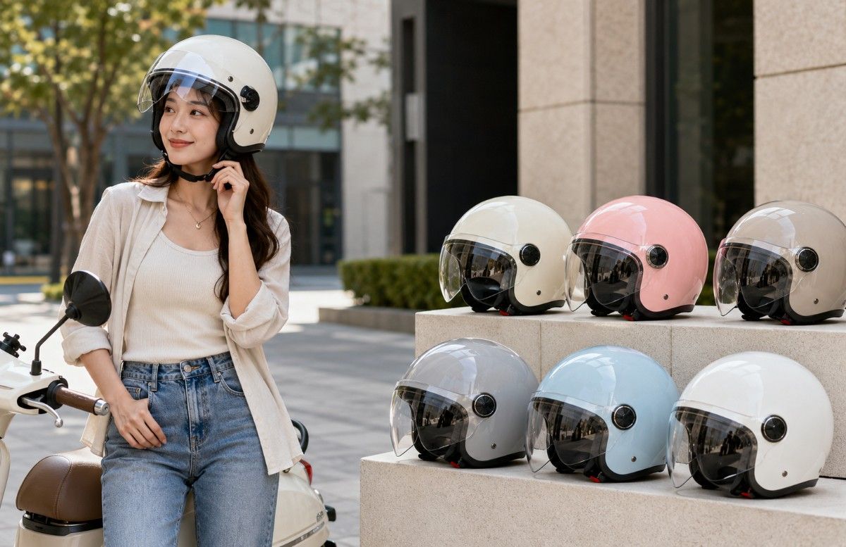 9 Rekomendasi Helm Wanita Half Face Paling Nyaman untuk Harian, Desainnya Simpel dan Kekinian!