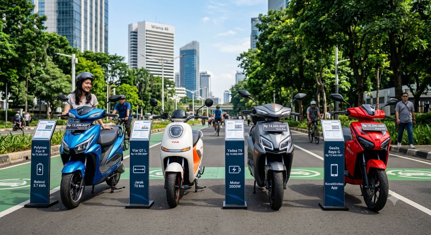 Harga Bersahabat, 5 Motor Listrik 2026 Ini Layak Masuk Daftar Pilihan Kamu