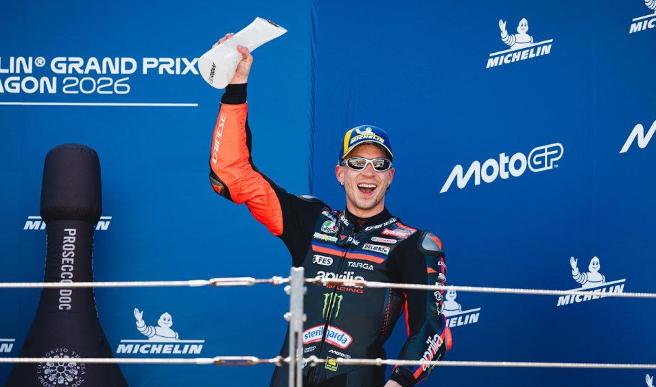 Marco Bezzecchi Bawa Aprilia Cetak Dua Podium di MotoGP Aragon 2026