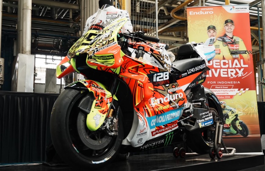 Pertamina Enduro VR46 Racing Luncurkan Livery Baru Jelang Balapan di Mandalika