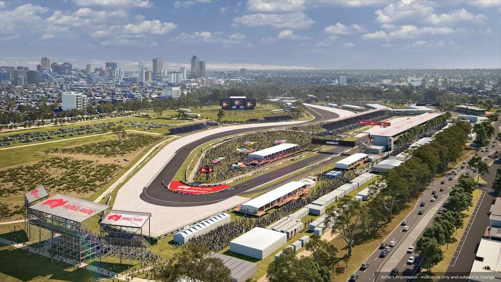 Sirkuit Adelaide untuk MotoGP 2027 Resmi Diperkenalkan, Punya 15 Tikungan dan Panjang 4,13 Km