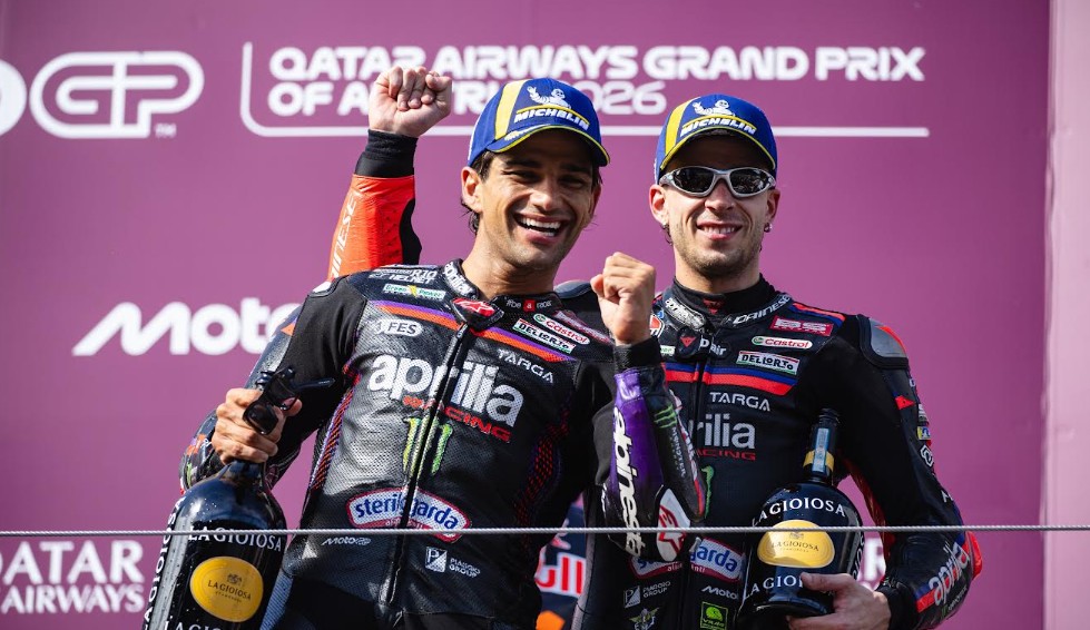 Aprilia Borong Podium di MotoGP Austria 2026, Tiga RS-GP26 Finis 4 Besar