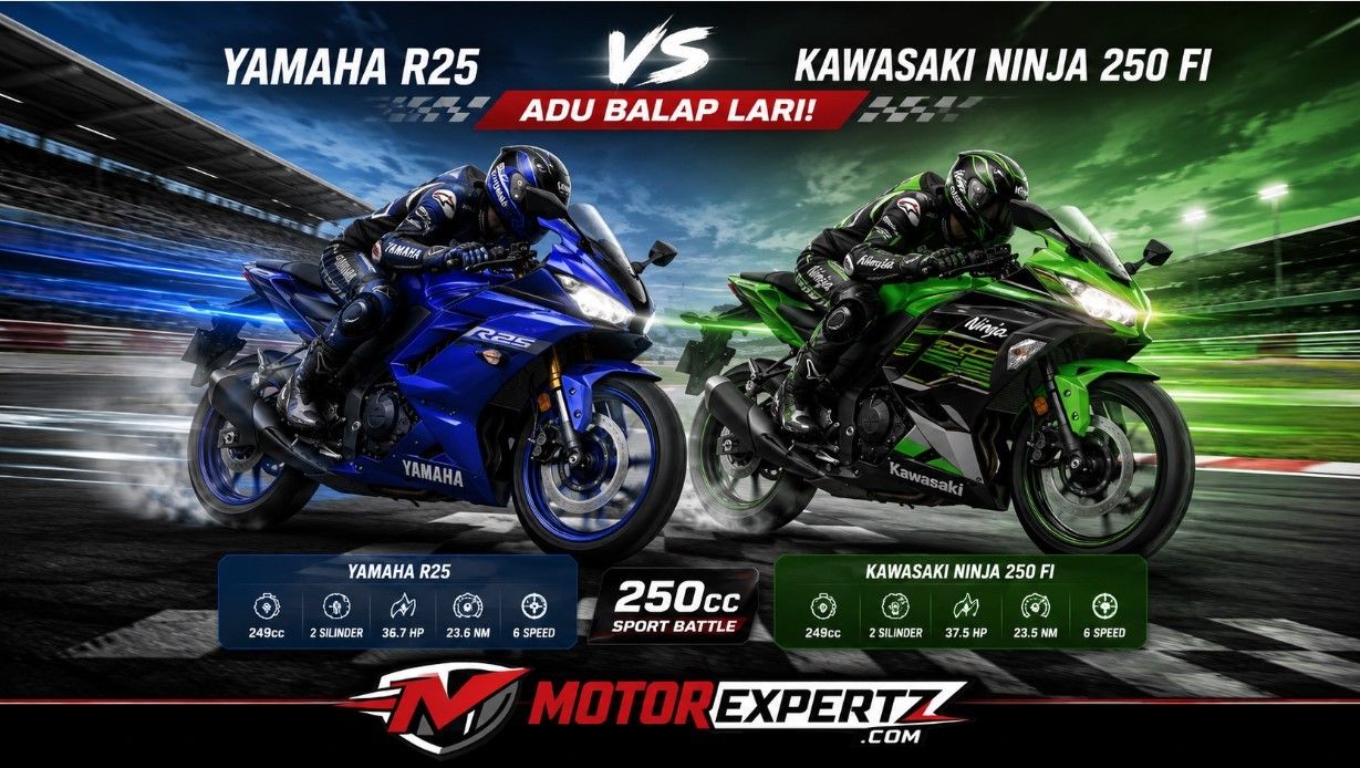 Motor Sport 250cc Bekas Rp 30 Jutaan: Pilih Ninja 250 FI atau Yamaha R25?