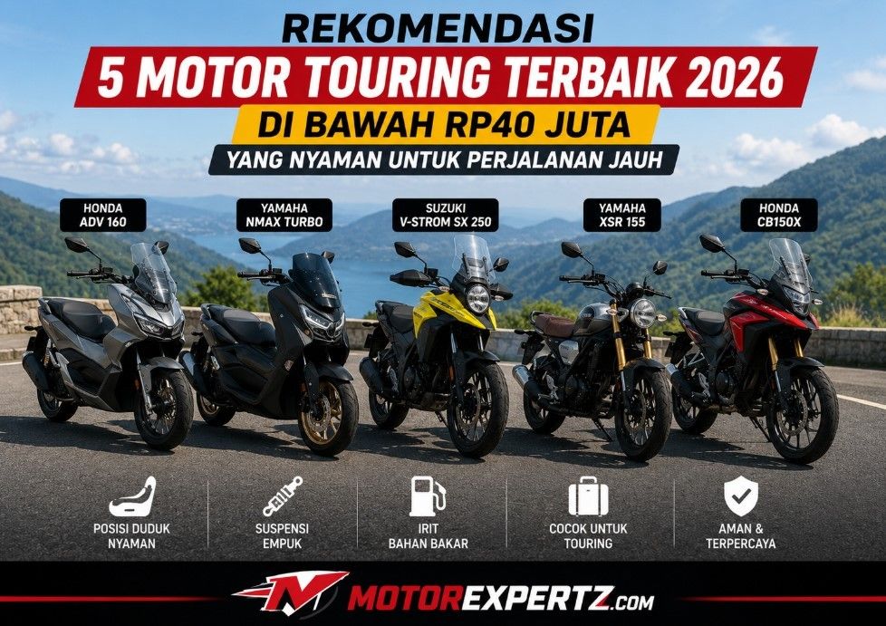 Rekomendasi 5 Motor Touring Terbaik 2026 di Bawah Rp40 Juta yang Nyaman untuk Perjalanan Jauh