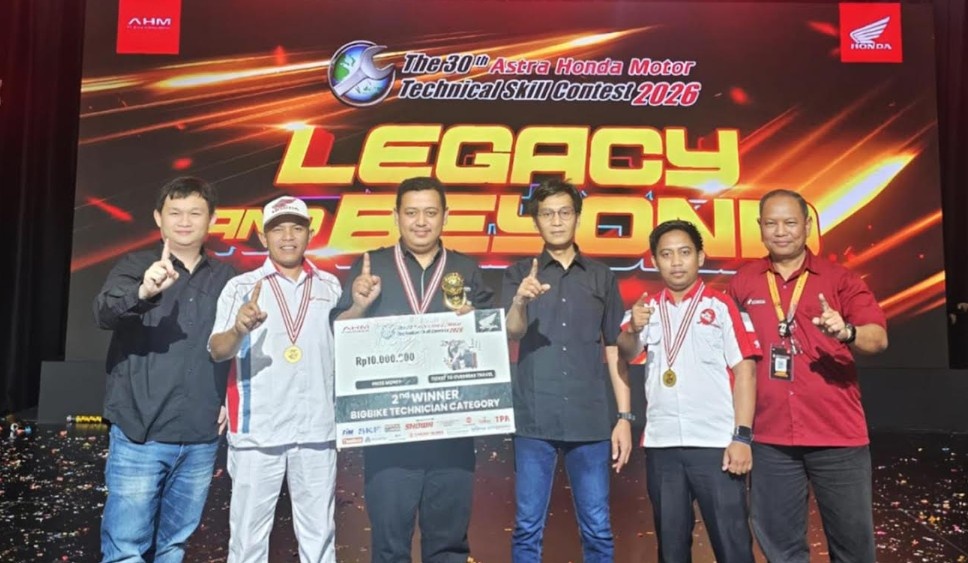 Teknisi Big Bike Wahana Honda Sabet Runner Up AHM TSC 2026