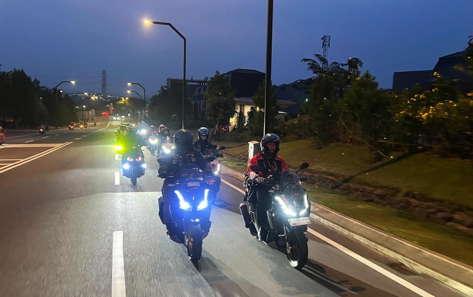 Honda ADV160 Jelajah Dua Alam, WMS Ajak Komunitas Riding Sekaligus Uji Nyali di Megamendung