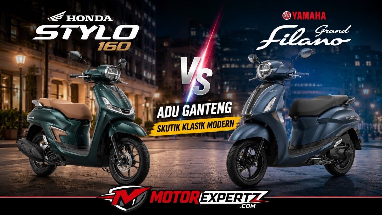 Honda Stylo 160 vs Yamaha Grand Filano: Pilih Skutik Klasik Performa Tinggi atau Fungsional?