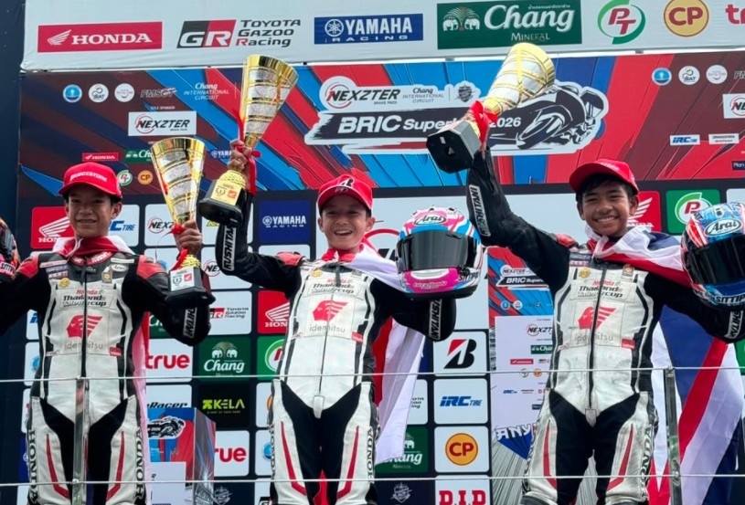 Abimanyu Bintang Sapu Bersih Podium di Thailand Talent Cup 2026