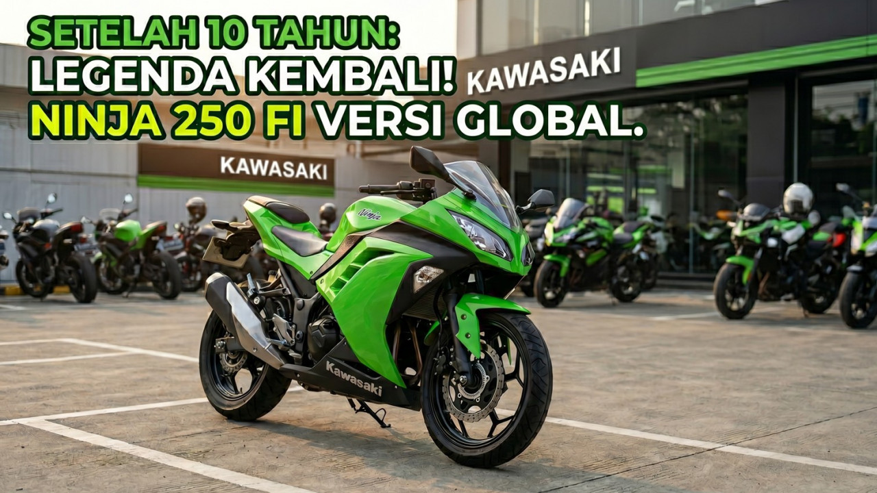 Setelah Hampir 10 Tahun Menghilang, Kawasaki Kembalikan 'Ninja 250 FI' Versi Global