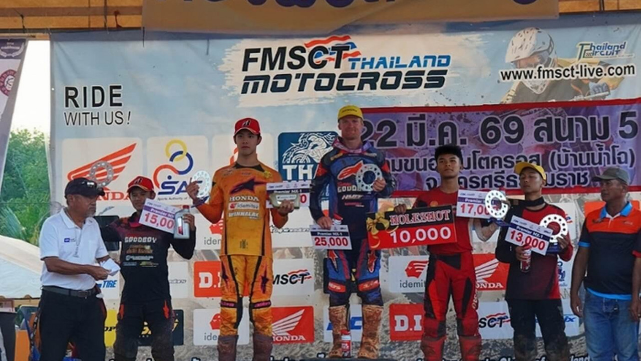 Sempat Kena Penalti, M. Zidane Sukses Amankan Podium di Thailand Motocross 2026