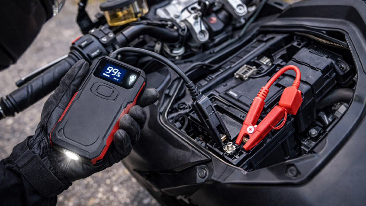 Mini Jump Starter Motor: Gadget Kecil Penyelamat Saat Aki Mendadak Tekor