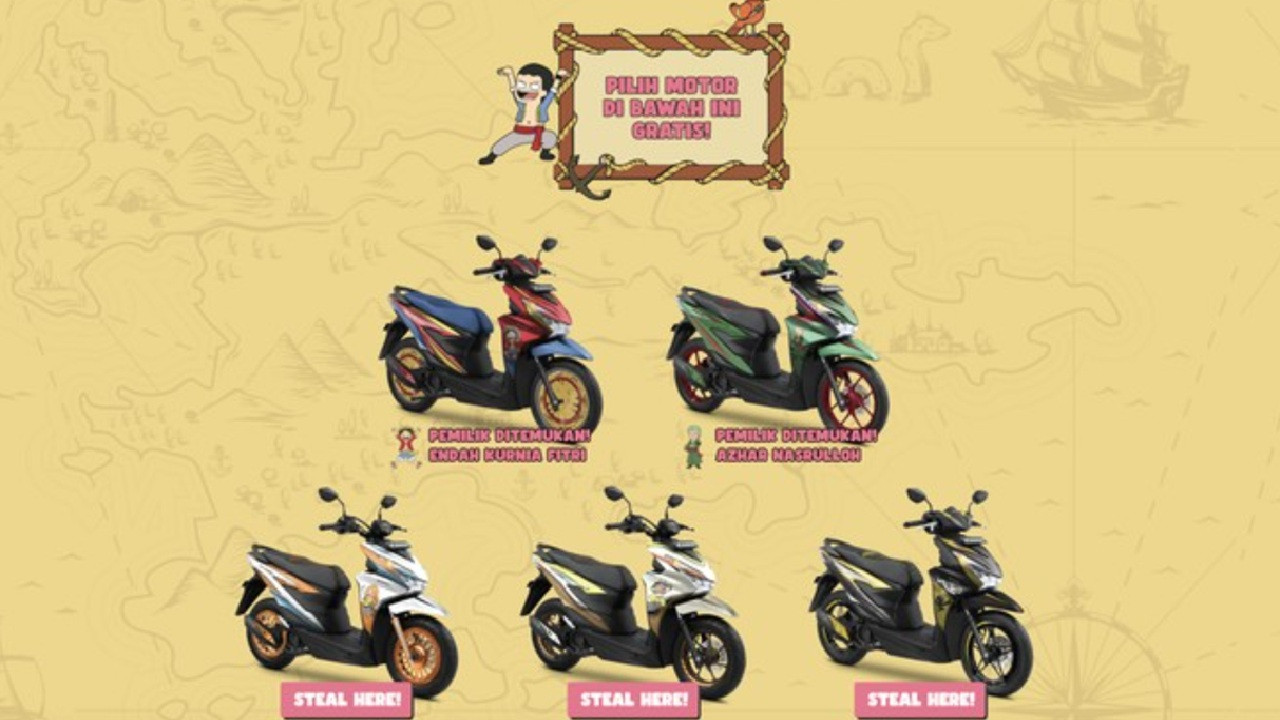 Tak Dijual Bebas, Honda BeAT One Piece Edition Cuma Bisa Kamu Dapatkan Lewat Giveaway