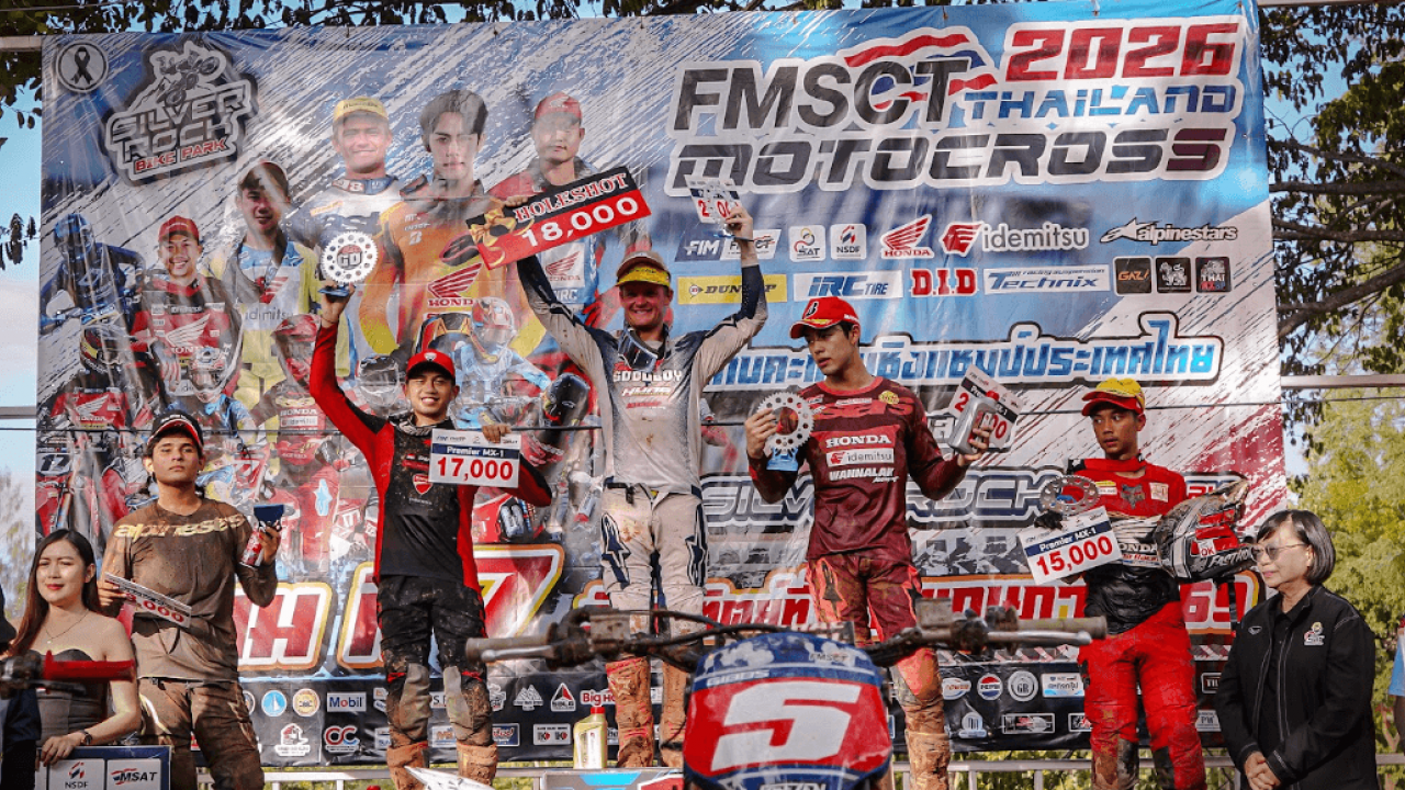 Sempat Crash, Diva Ismayana Cetak Podium di FMSCT Thailand Motocross Championship 2026 Round 7