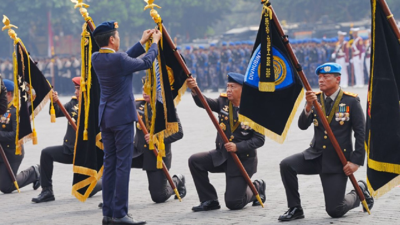 Korlantas Polri Dapat Penghargaan Nugraha Sakanti dari Jokowi