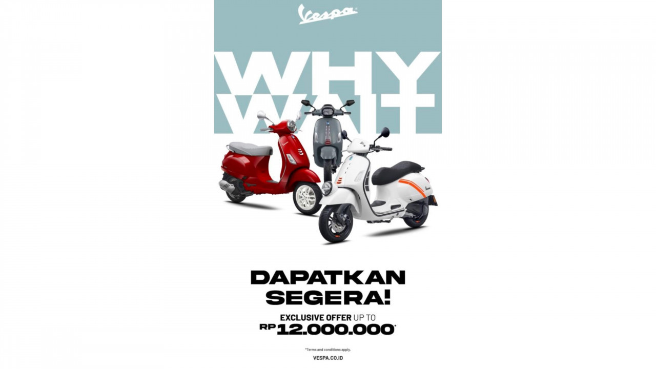 Promo Piaggio Indonesia Januari 2026, Ada Diskon Spesial Rp 12 Juta