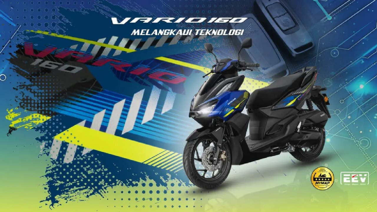 Honda Vario 160 Malaysia Dapet Update Baru, Warna Biru dan Merah Makin Nendang!