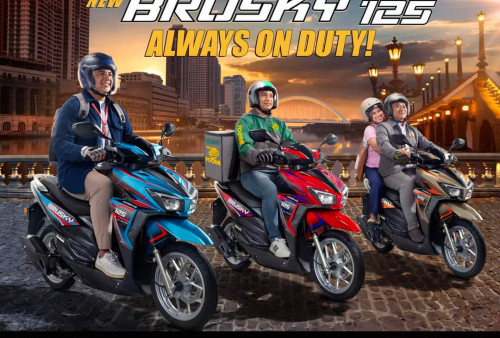 Motor Matic Kawasaki Brusky 125 Resmi Dirilis, Jadi Pesaing Honda Vario 125!