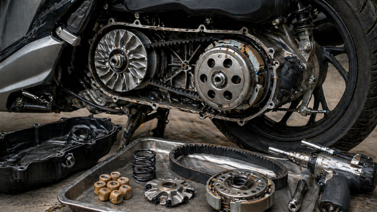 CVT Motor Matic Kalian Ada Bunyi Berisik? Jangan Panik, Ini Solusinya