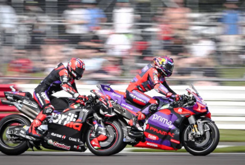 FP1 Silverstone: Jorge Martin Bikin Duo Aprilia Kedodoran