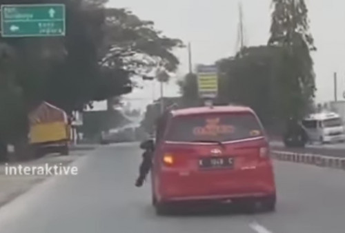 Viral Mobil Sigra Seret Polisi di Kudus Hingga Dikejar Pemotor, Heboh di Media Sosial