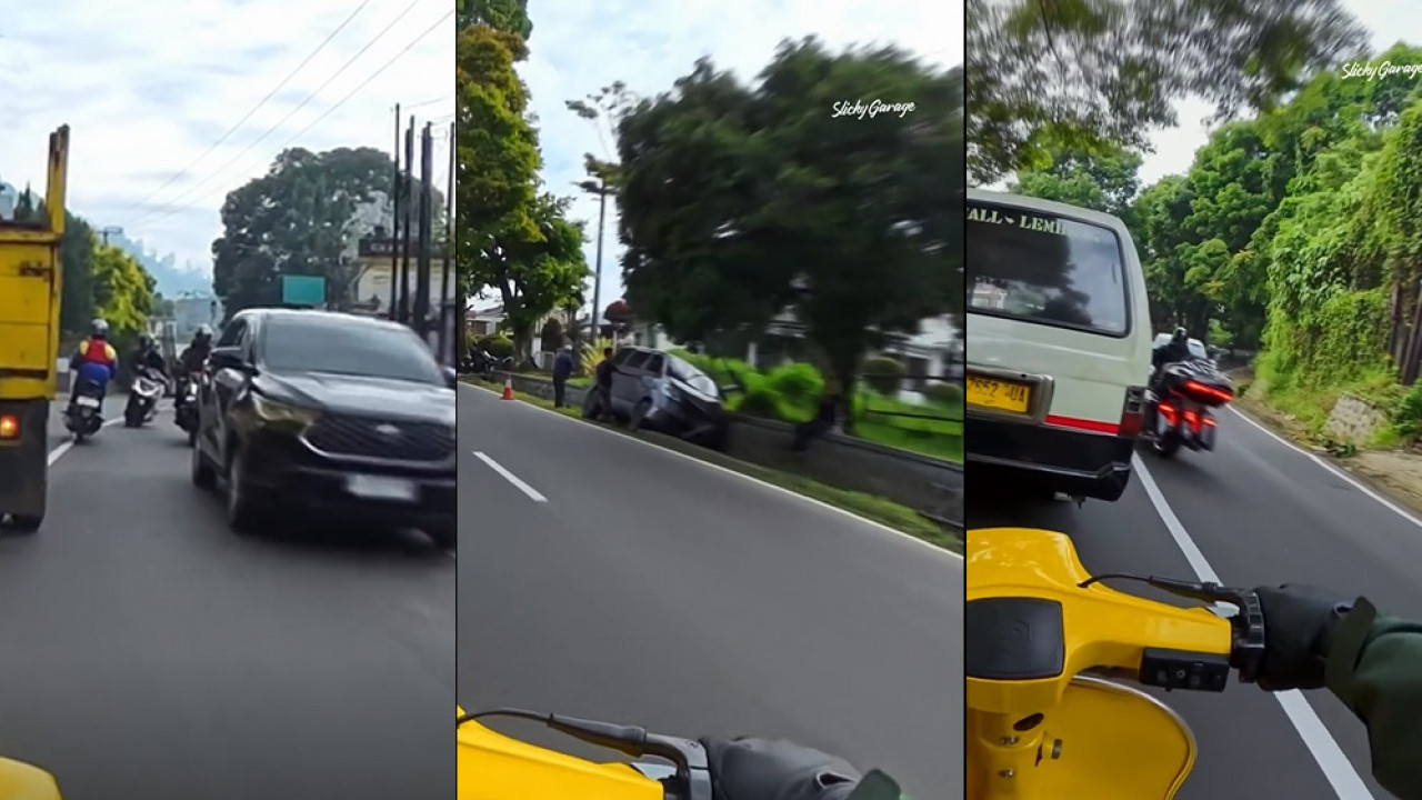 Sedang Touring, Pemotor Ini Temukan Banyak Kejadian dalam Satu Perjalanan