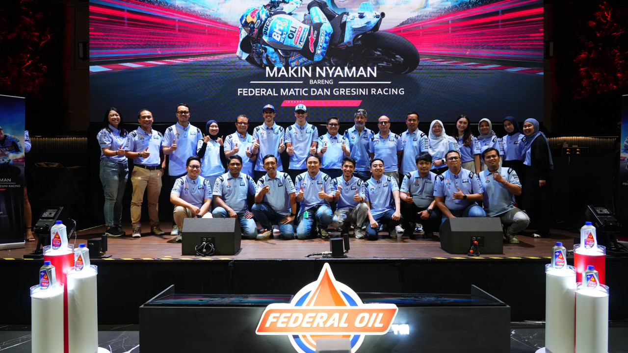 Federal Oil Perkenalkan Kenyamanan Teknologi Sintetik Bareng Federal Matic dan Gresini Racing