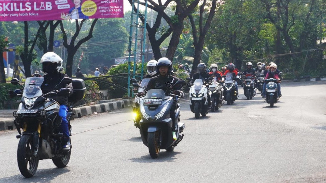 Puncak HPN 2026, WMS Ajak Puluhan Pengguna Honda PCX, ADV dan Vario 160 Riding Bareng