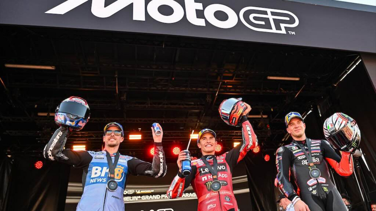 Marc Marquez Tampil Dominan di Sprint Aragon 2026, Bezzecchi Gagal Pertahankan Pole Position