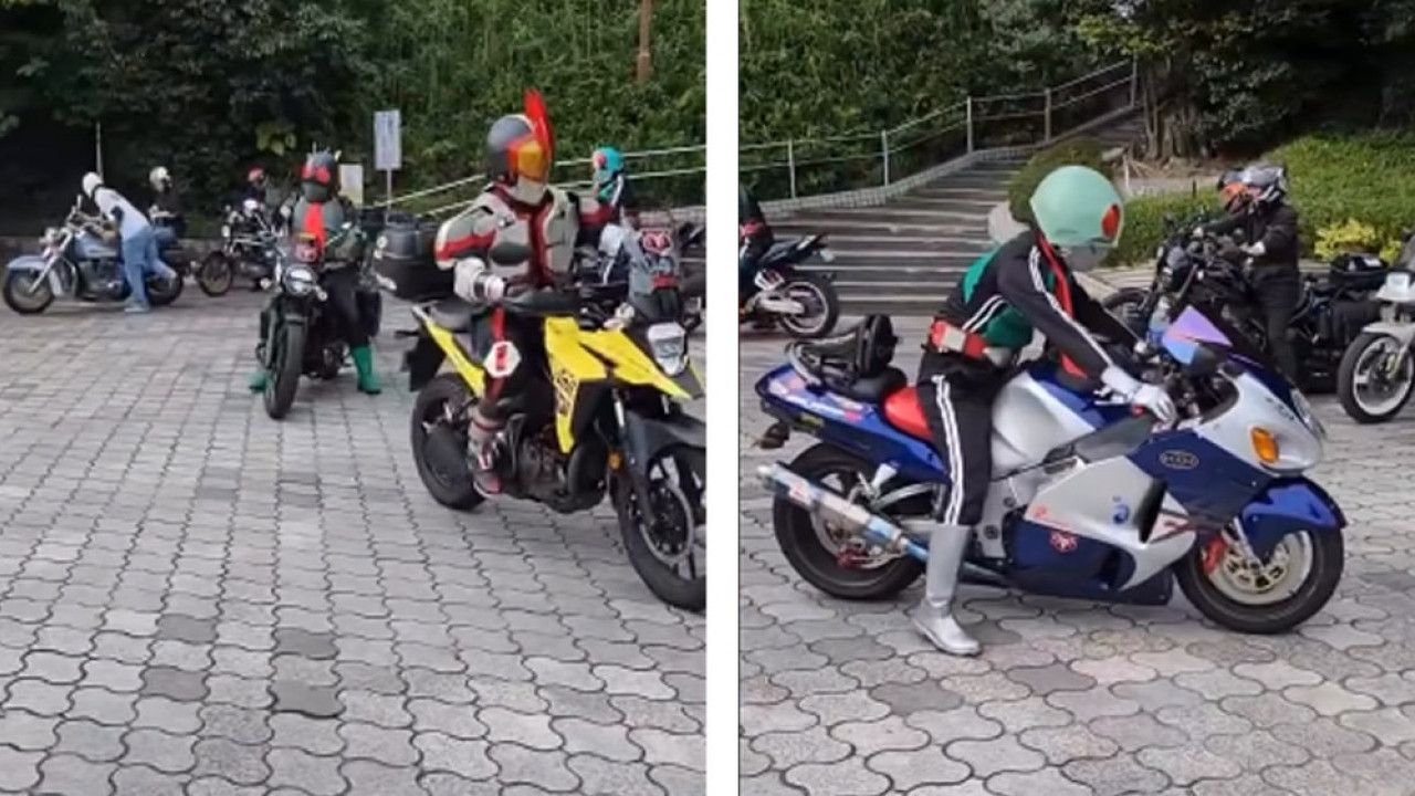 Geng Motor Satria Baja Hitam Siap Touring, Mau Berantas Kejahatan?