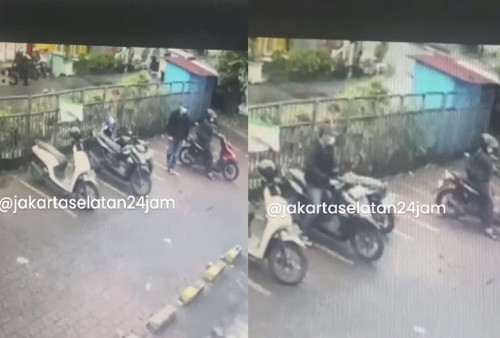 Viral! Pelaku Curanmor Kembali Beraksi di Bulan Ramadhan, Kali Ini Lokasinya di Kawasan Cipete