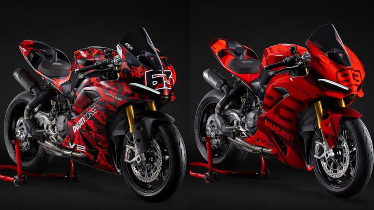 Ducati Panigale V2 Edisi Marquez dan Bagnaia Rilis Eksklusif! Penampilannya Bikin Ngiler