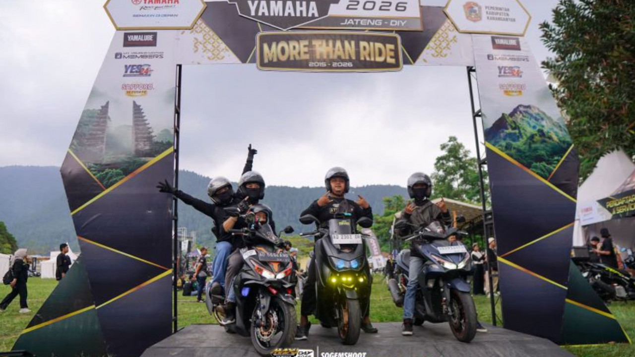 Semangat Membara, Biker 73 Tahun Asal Yogyakarta Ramaikan Keseruan MAXI Yamaha Day 2026