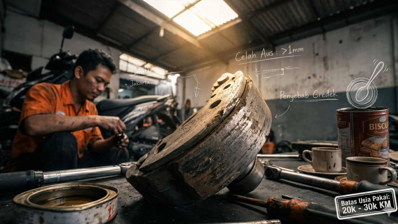 Jangan Tunggu Gredek Makin Parah, Kampas Ganda Motor Matic Punya Batas Usia Pakai