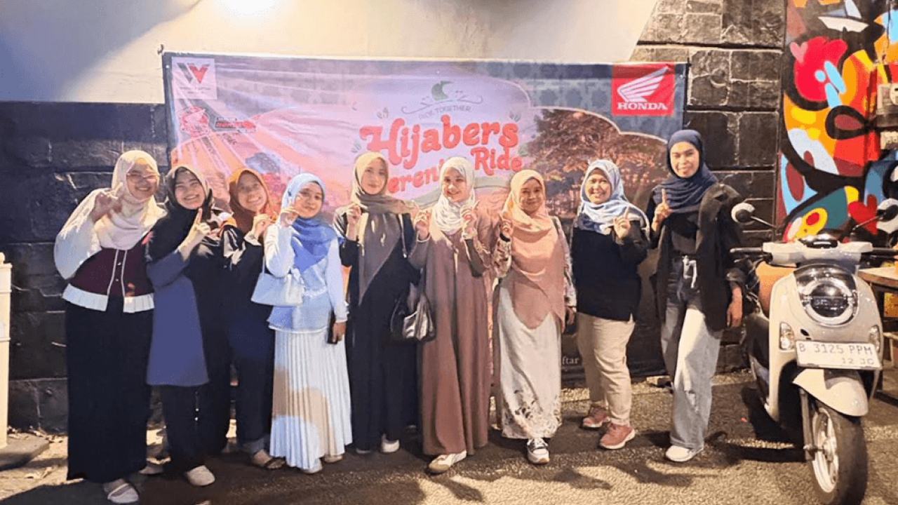 Hijabers Serenity Ride, WMS Wadahi Kreativitas Perempuan Pengguna Honda Scoopy